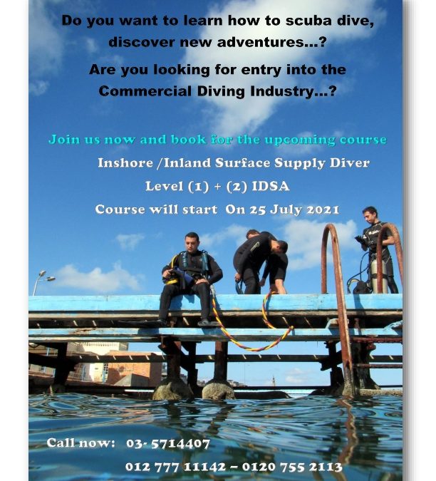 Do you want to learn how to scuba dive, discover new adventures…? Are you looking for entry into the Commercial Diving Industry…?